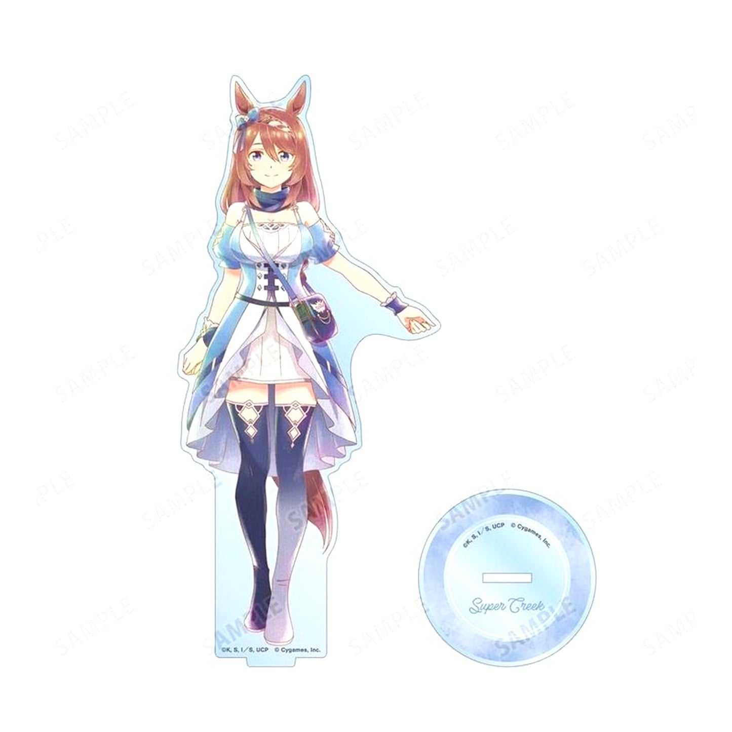 Super Creek Anime Umamusume: Cinderella Gray Ani-Art aqua label BIG Acrylic Stand [USED]
