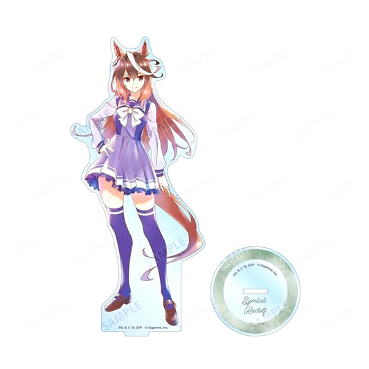 Symboli Rudolf Ani-Art Aqua Label Big Acrylic Stand Anime Uma Musume Cinderella Gray [USED]