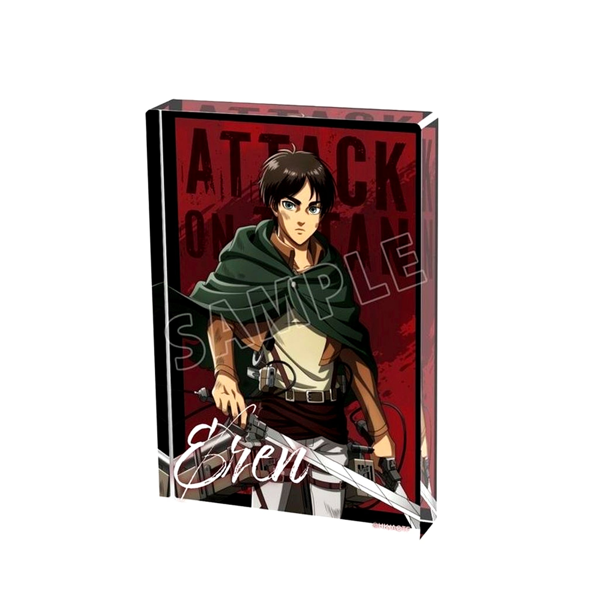 Eren Yeager Attack on Titan After the Battle Ver. Illustration Acrylic Block [USED]