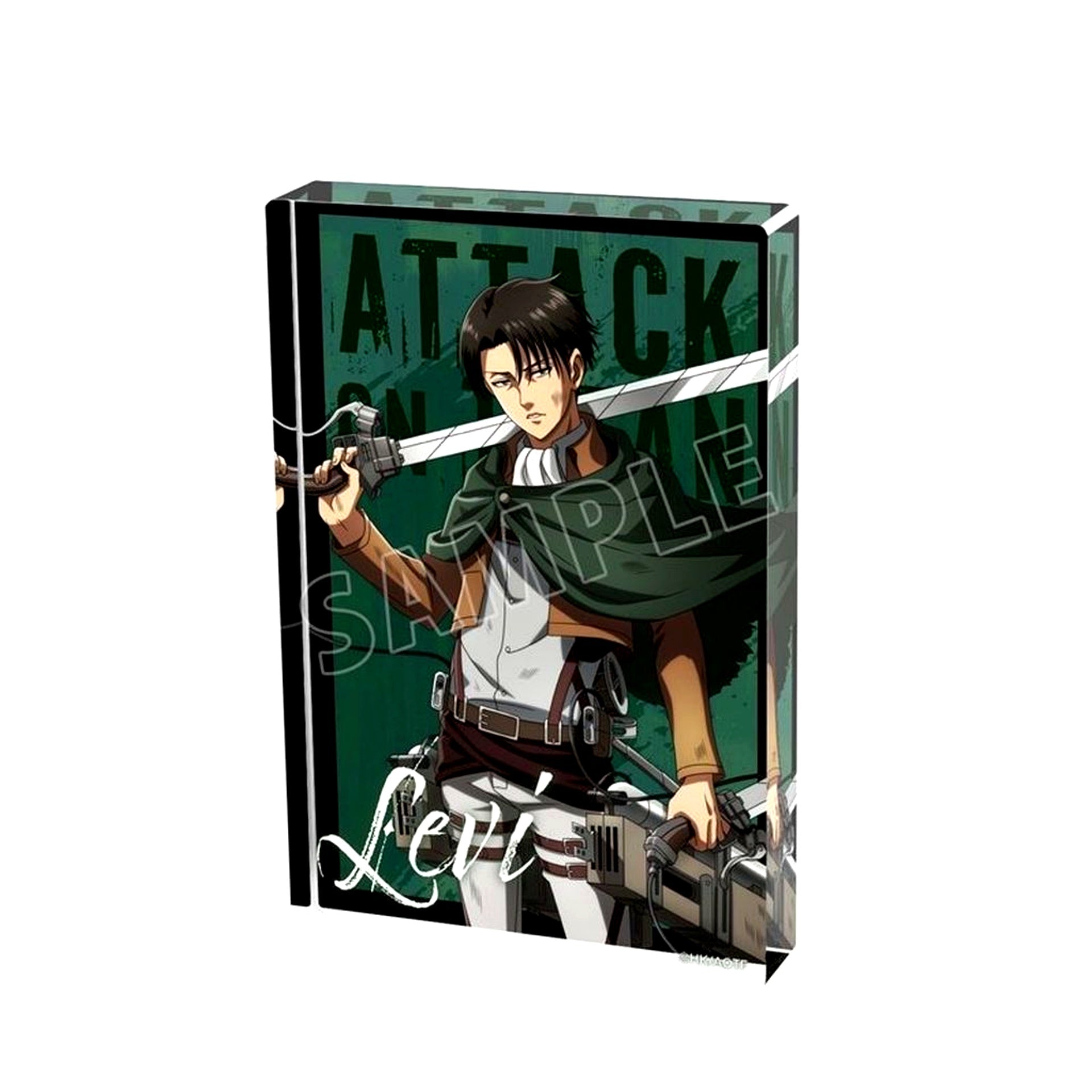 Levi Ackerman Attack on Titan After the Battle Ver. Illustration Acrylic Block [USED]