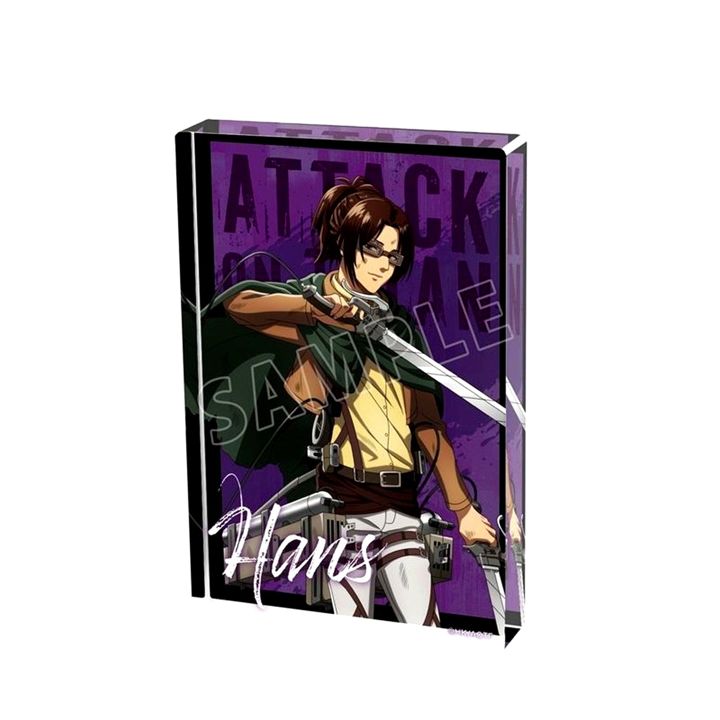 Hange Zoe Attack on Titan After the Battle Ver. Illustration Acrylic Block [USED]
