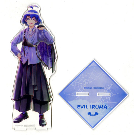 Wicked Phase Iruma Color Extra Large Acrylic Stand Anime Welcome to Demon School! Iruma-kun Illustration Black Outfit Ver. Ani-Art Winning Prize [USED]