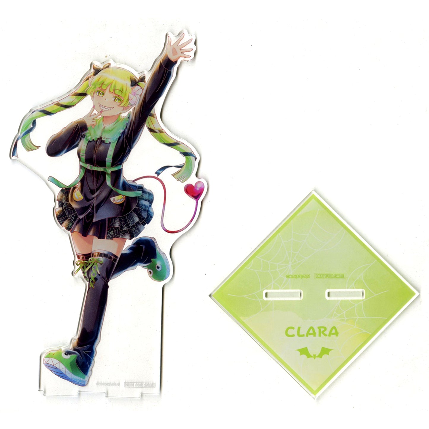 Clara Valac Color Extra Large Acrylic Stand Anime Welcome to Demon School! Iruma-kun Illustration Black Outfit Ver. Ani-Art Winning Prize [USED]
