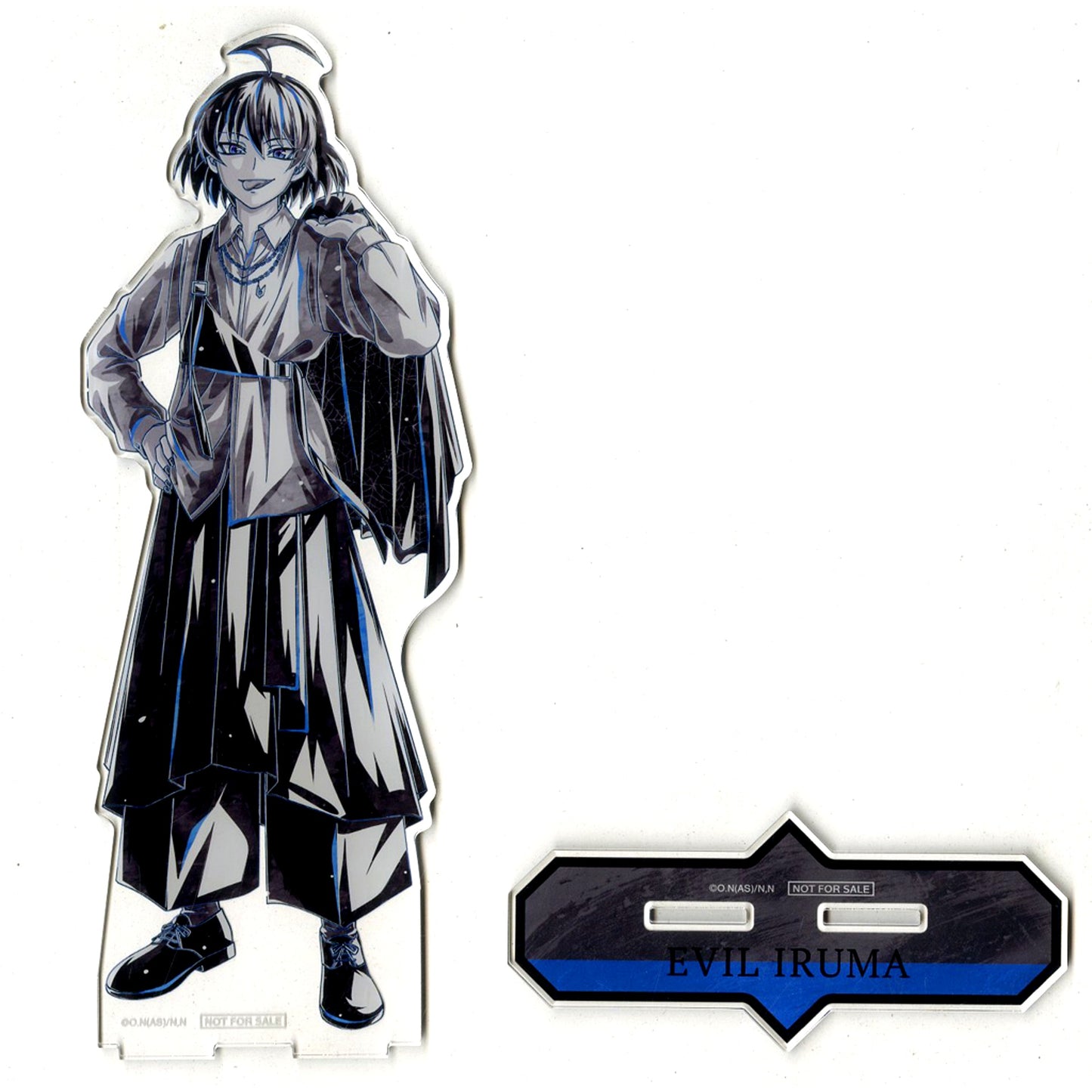 Wicked Phase Iruma Metallic Extra Large Acrylic Stand Anime Welcome to Demon School! Iruma-kun Illustration Black Outfit Ver. Ani-Art Winning Prize [USED]