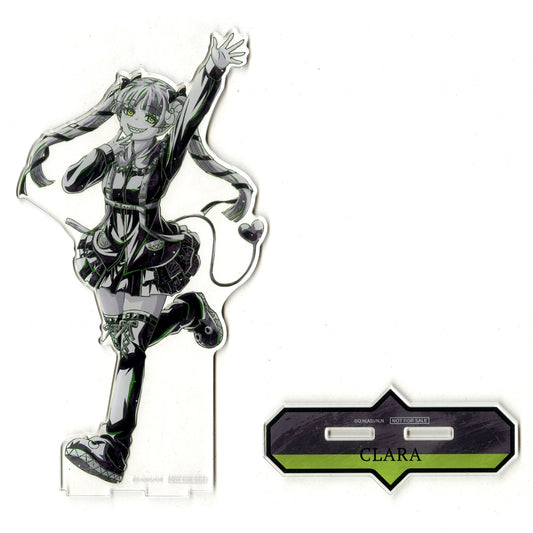 Clara Valac Metallic Extra Large Acrylic Stand Anime Welcome to Demon School! Iruma-kun Illustration Black Outfit Ver. Ani-Art Winning Prize [USED]