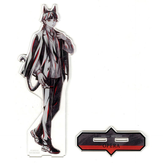 Opera Metallic Extra Large Acrylic Stand Anime Welcome to Demon School! Iruma-kun Illustration Black Outfit Ver. Ani-Art Winning Prize [USED]