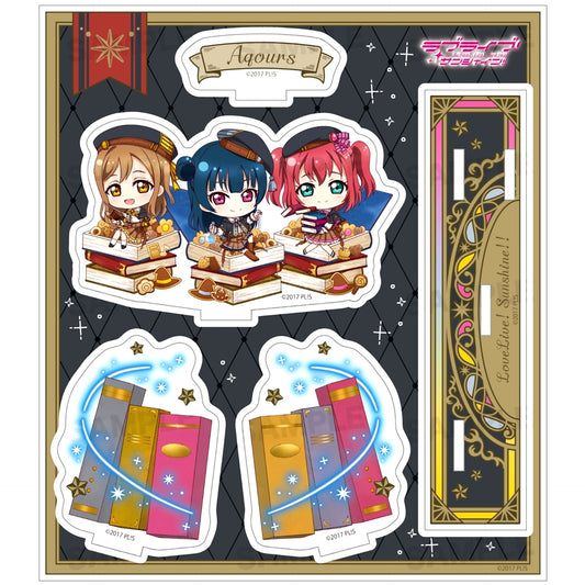 Yoshiko & Hanamaru & Ruby Acrylic Diorama Chara Dolce Magic School Ver. Love Live! Sunshine!! [USED]