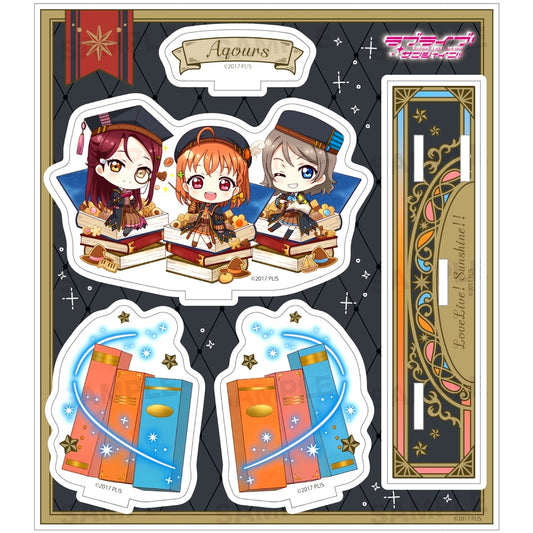 Chika & Riko & You Acrylic Diorama Chara Dolce Magic School Ver. Love Live! Sunshine!! [USED]