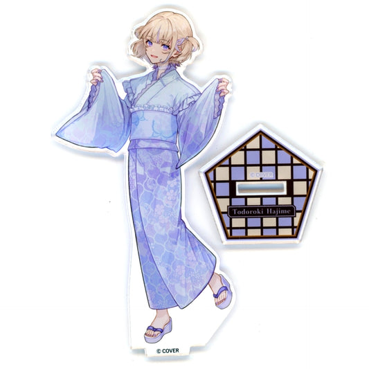 Todoroki Hajime Life-Size Acrylic Stand Yukata Ver. Virtual YouTuber Hololive ReGLOSS x Gokurakuyu Raku Spa Collabo 7th Furo Life [USED]