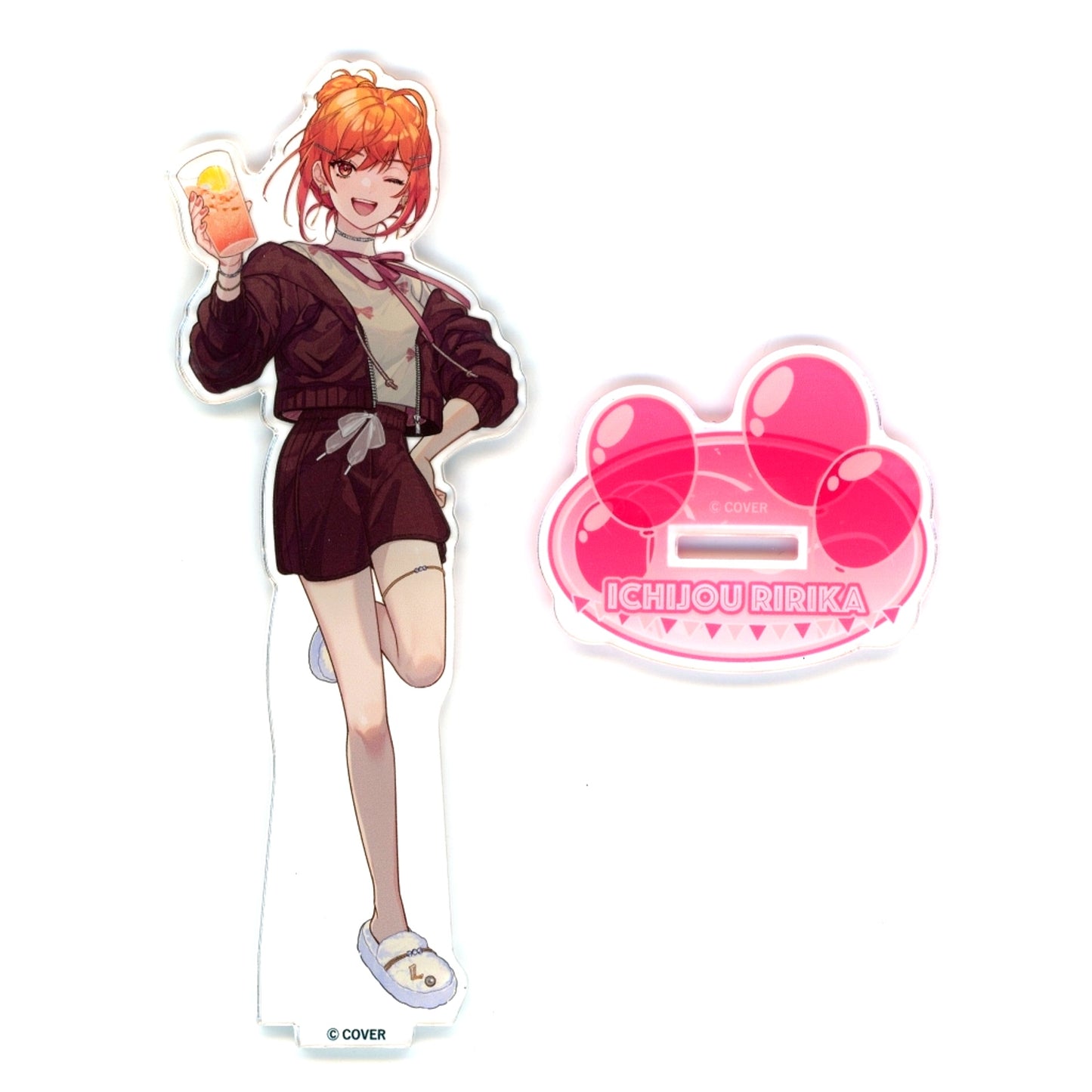 Ichijou Ririka Party Ver. VTuber Hololive ReGLOSS x Gokurakuyu RAKU SPA Collaboration 7th Furo Life Life-sized Acrylic Stand [USED]