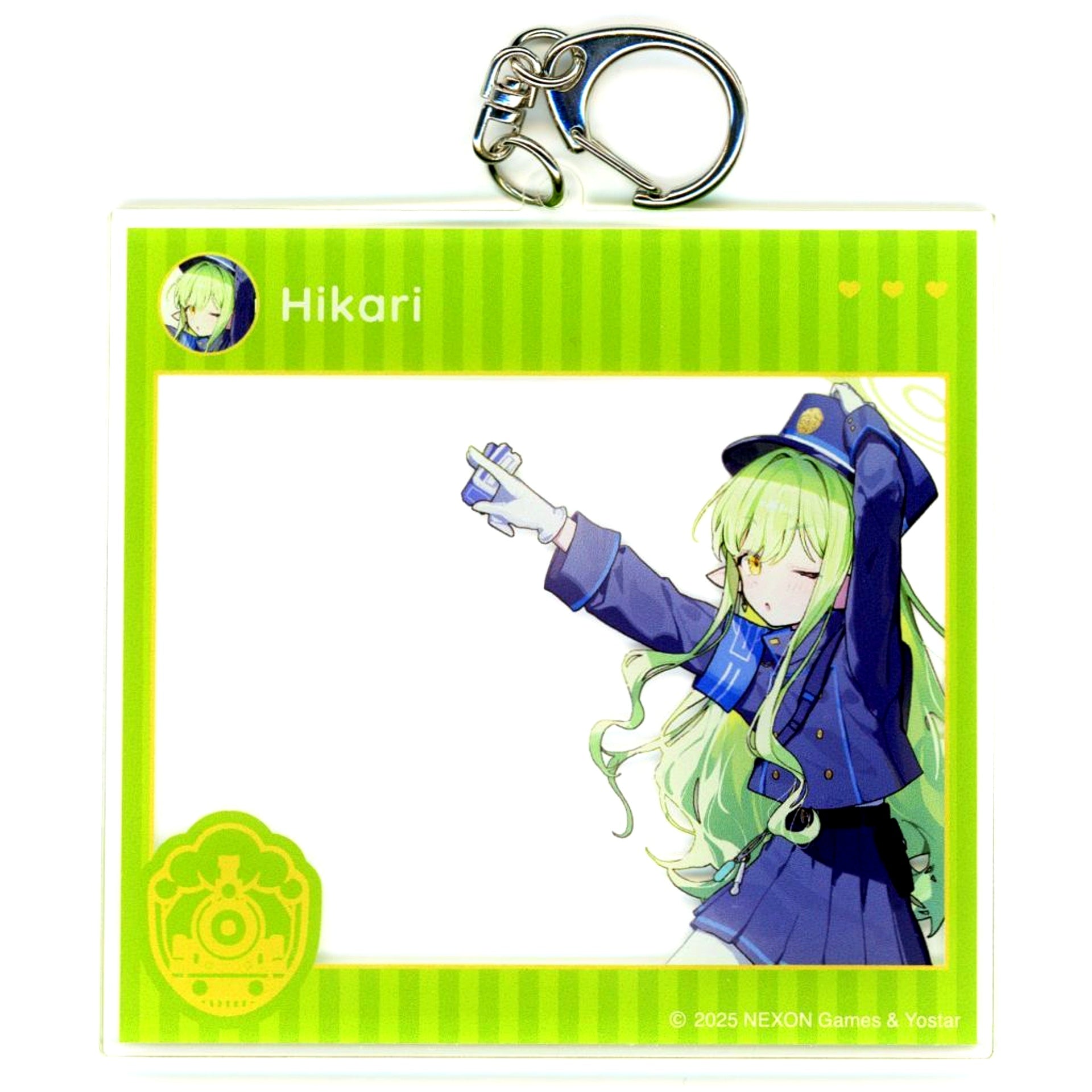 Hikari Tachibana Blue Archive Photo Frame Style Keychain Yostar OFFICIAL SHOP JR Akihabara [USED]