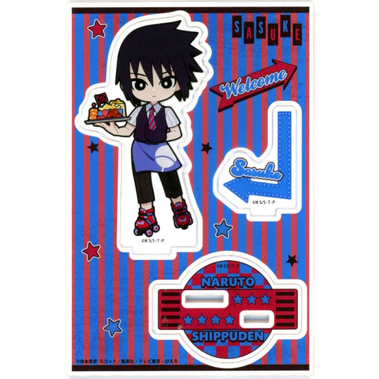Sasuke Uchiha American Diner Acrylic Stand Jr. Naruto Shippuden [USED]