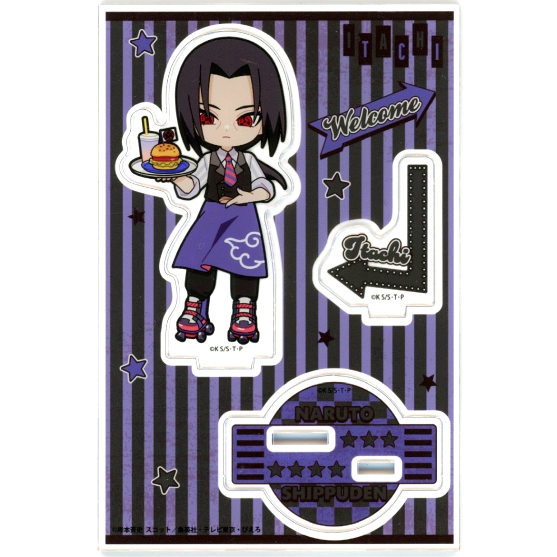 Itachi Uchiha American Diner Acrylic Stand Jr. Naruto Shippuden [USED]
