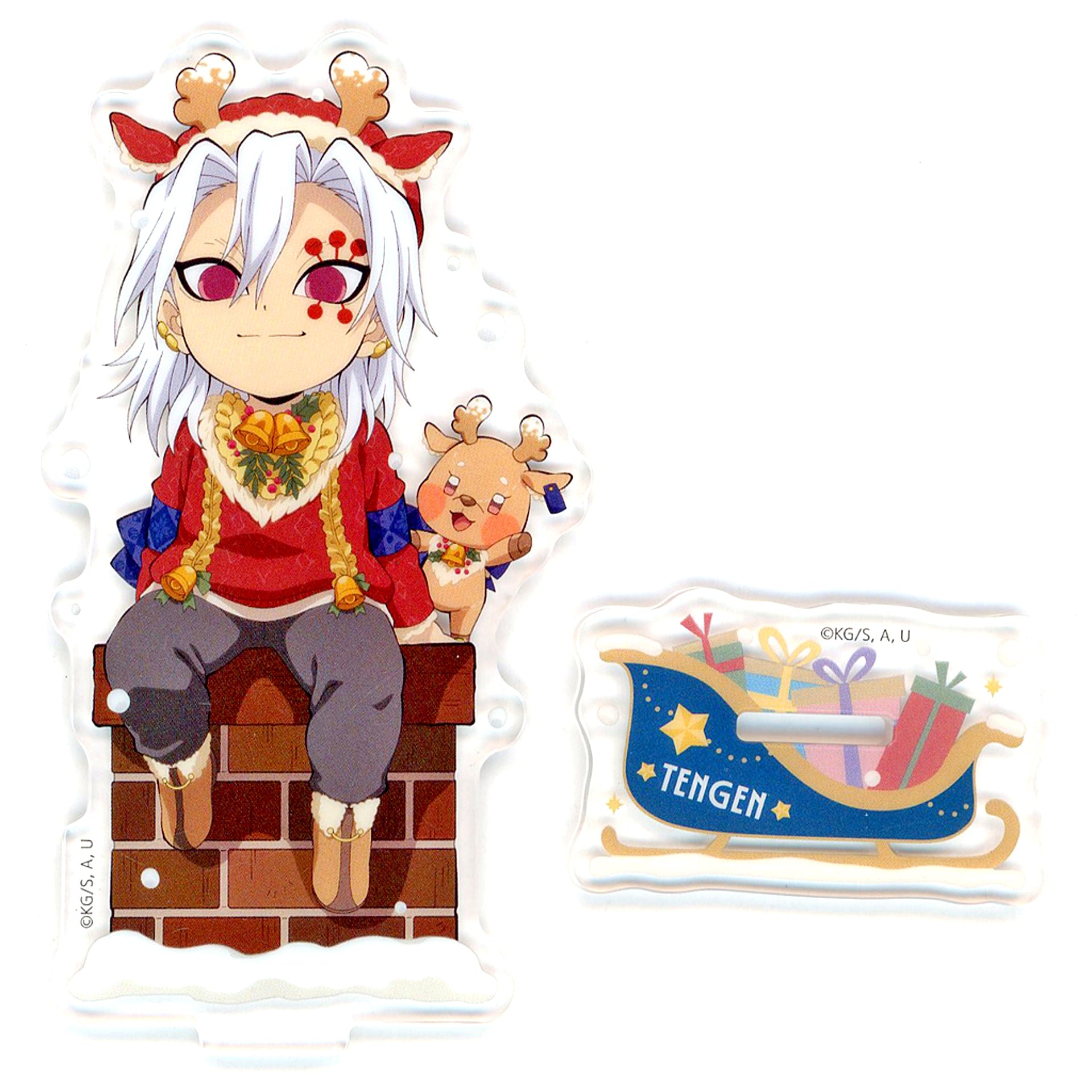 Tengen Uzui Demon Slayer: Kimetsu no Yaiba x ufotable Cafe x Machi Asobi Cafe Christmas 2025 Random Acrylic Stand A [USED]