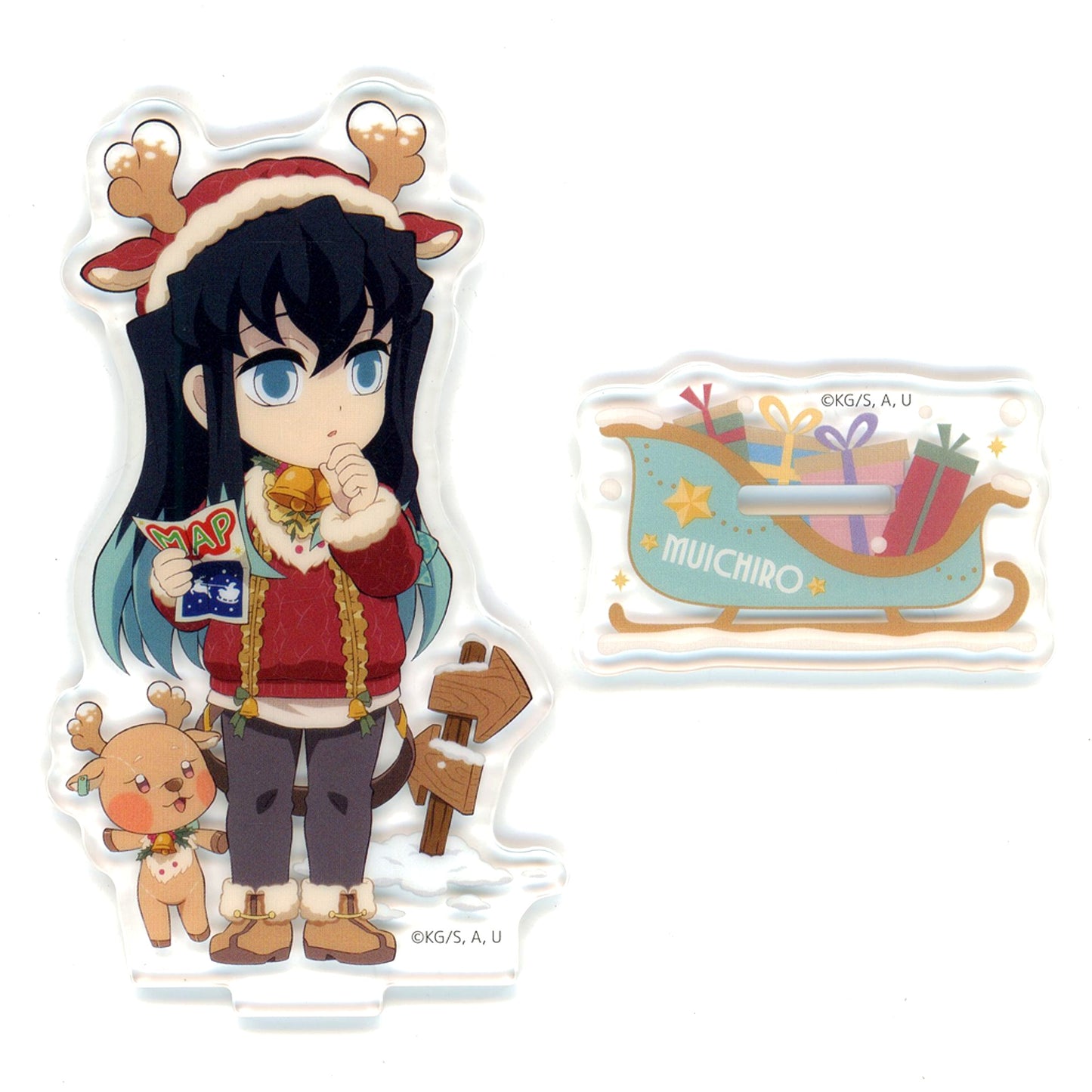 Muichiro Tokito Demon Slayer: Kimetsu no Yaiba x ufotable Cafe x Machi Asobi Cafe Christmas 2025 Random Acrylic Stand A [USED]