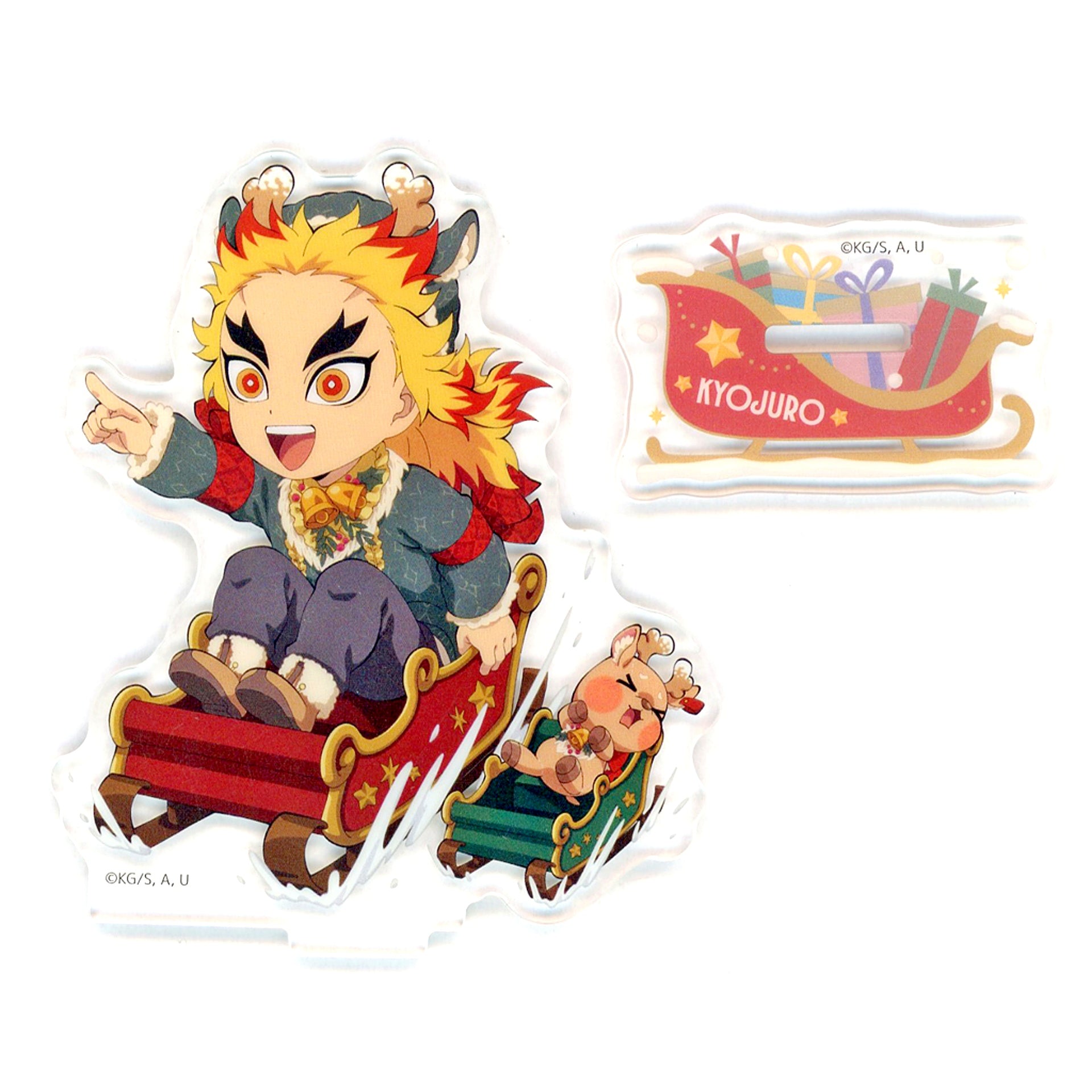 Kyojuro Rengoku Demon Slayer: Kimetsu no Yaiba x ufotable Cafe x Machi Asobi CAFE Christmas 2025 Random Acrylic Stand B [USED]