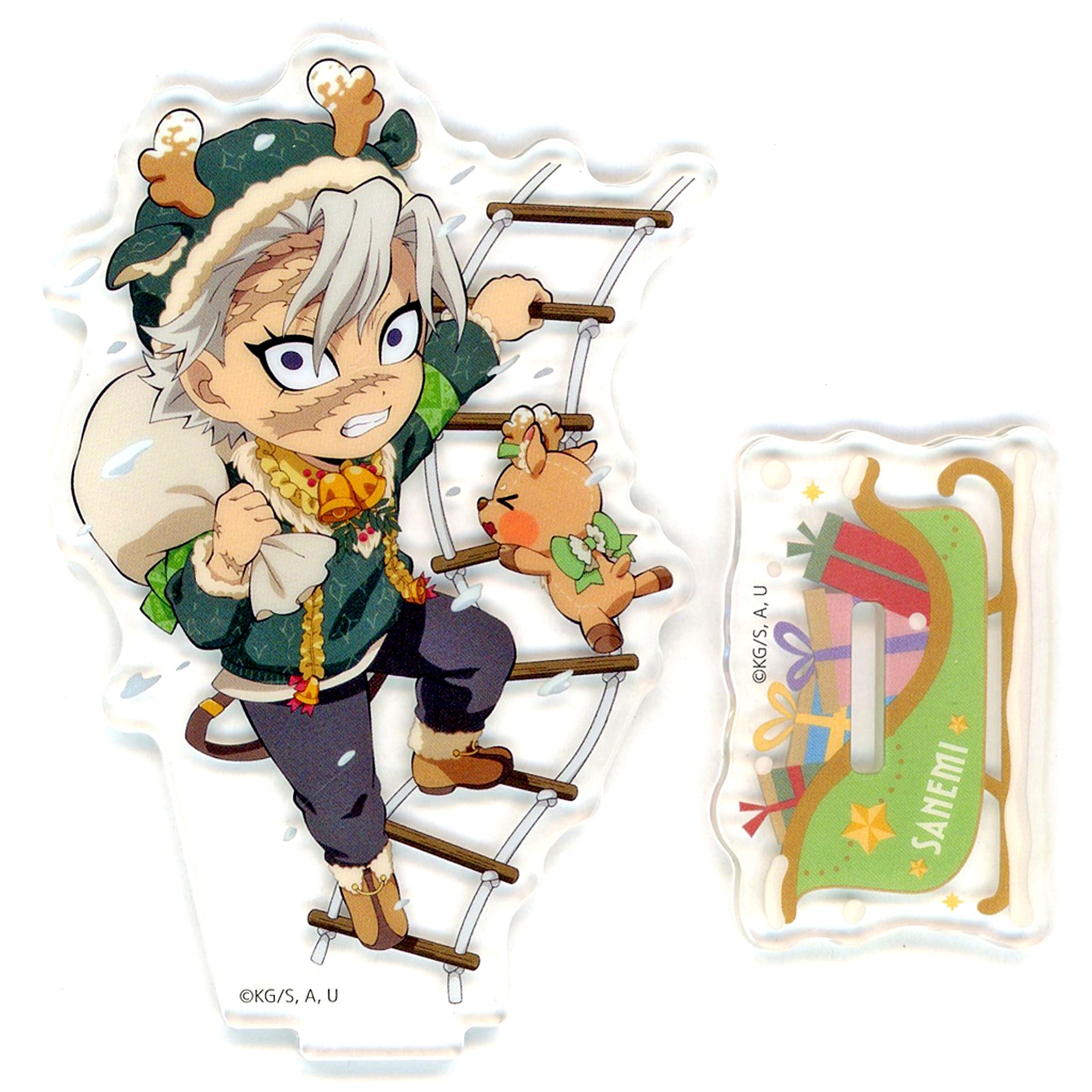 Sanemi Shinazugawa Demon Slayer: Kimetsu no Yaiba x ufotable Cafe x Machi Asobi Cafe Christmas 2025 Random Acrylic Stand B [USED]