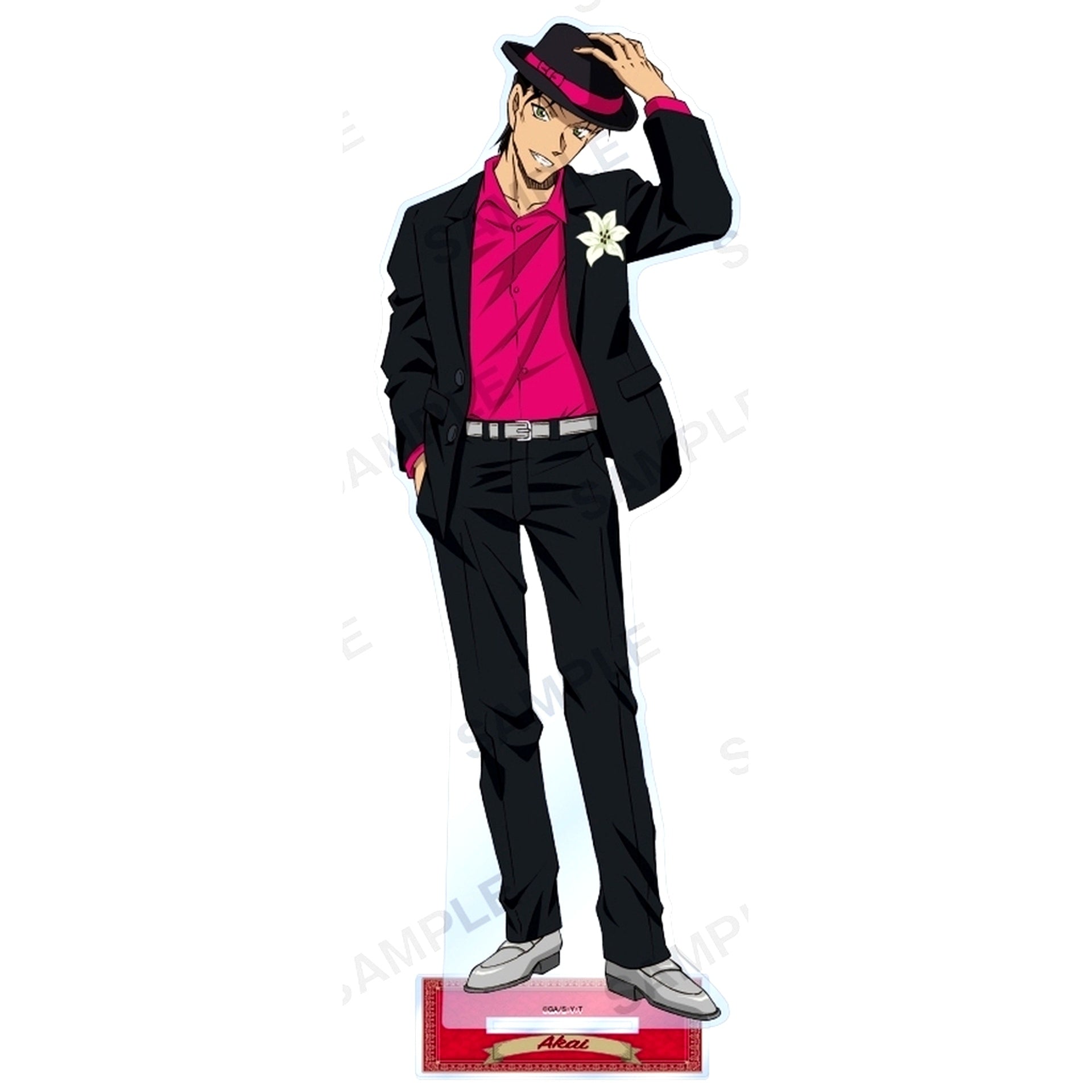 Shuichi Akai Detective Conan Extra Large Acrylic Stand Blau Style Recolor Ver. [USED]