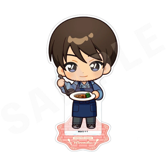 Hiromitsu Morofushi Detective Conan Large Acrylic Stand Mini Character Kitchen Ver. [USED]