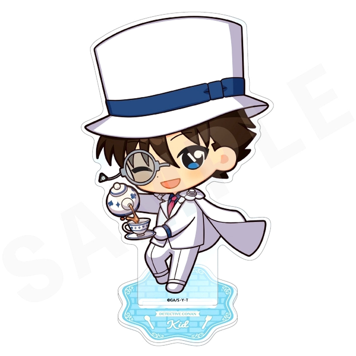 Kaito Kid Oversized Acrylic Stand Mini Character Kitchen Ver. Detective Conan [USED]