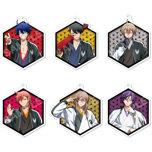 Set of 6 Tougen Anki 01. Sukajan x Kimono Ver. Acrylic Keychain [USED]
