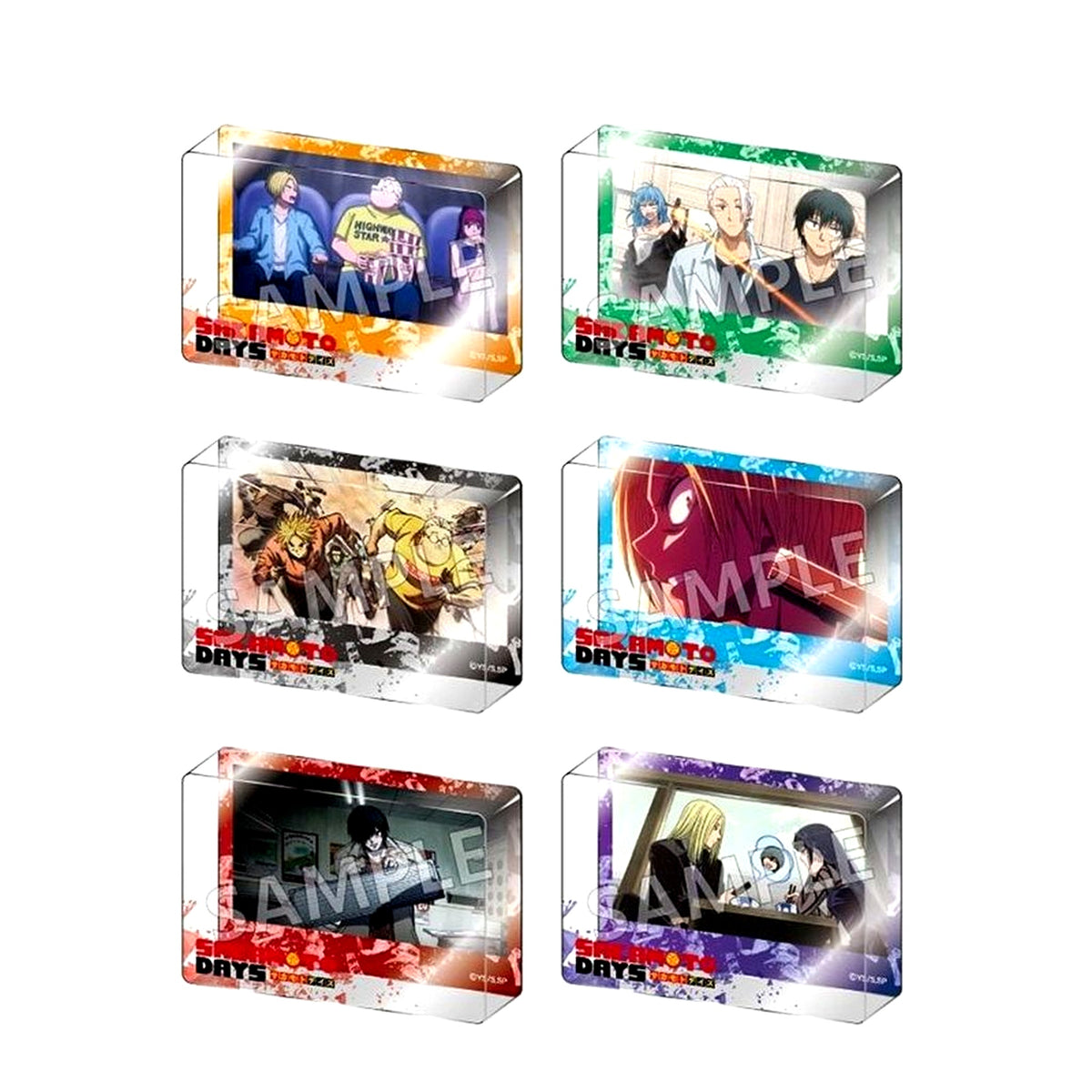 Set of 6 Sakamoto Days Acrylic Block Collection [USED]