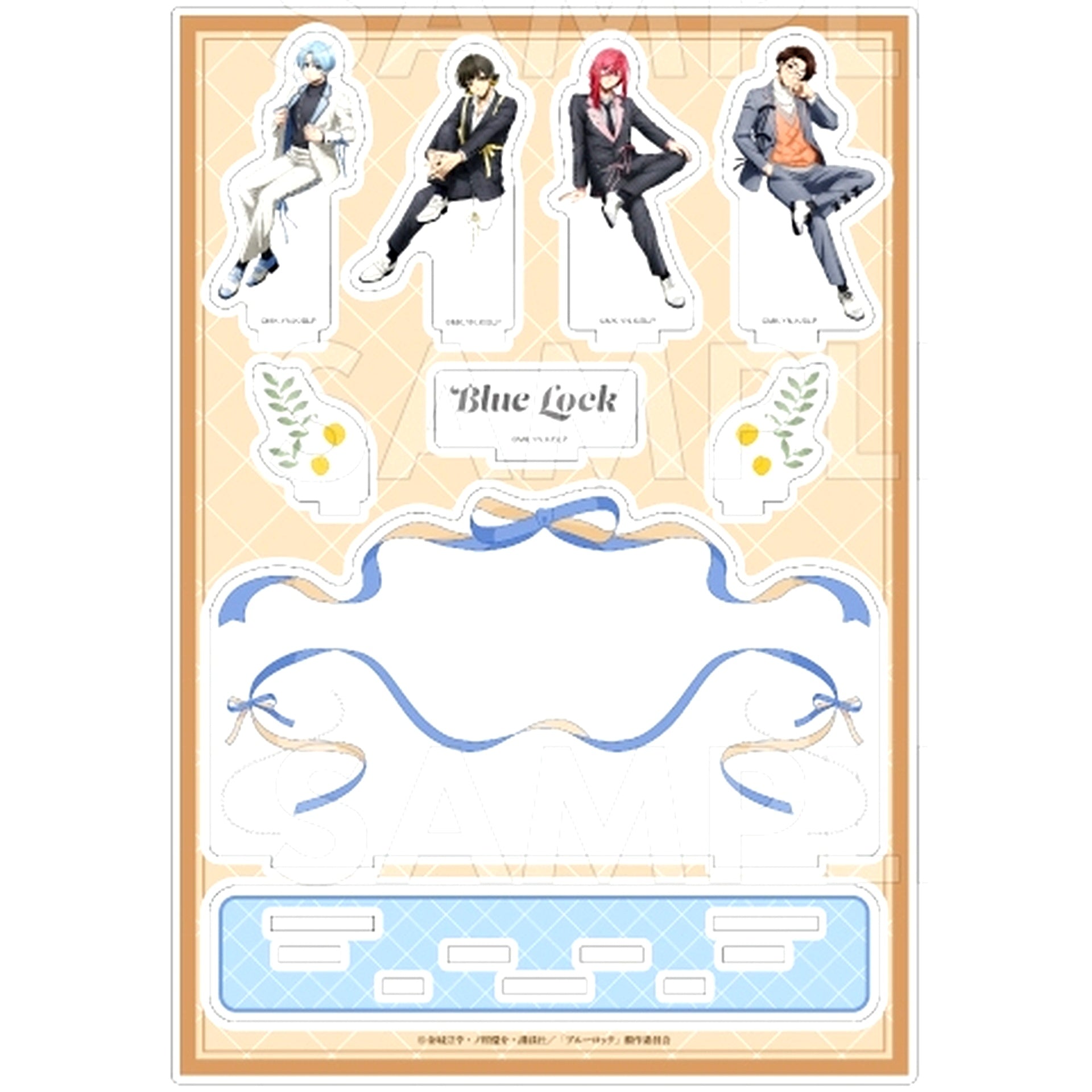 Group B. Balletcore Style Blue Lock Acrylic Diorama [USED]