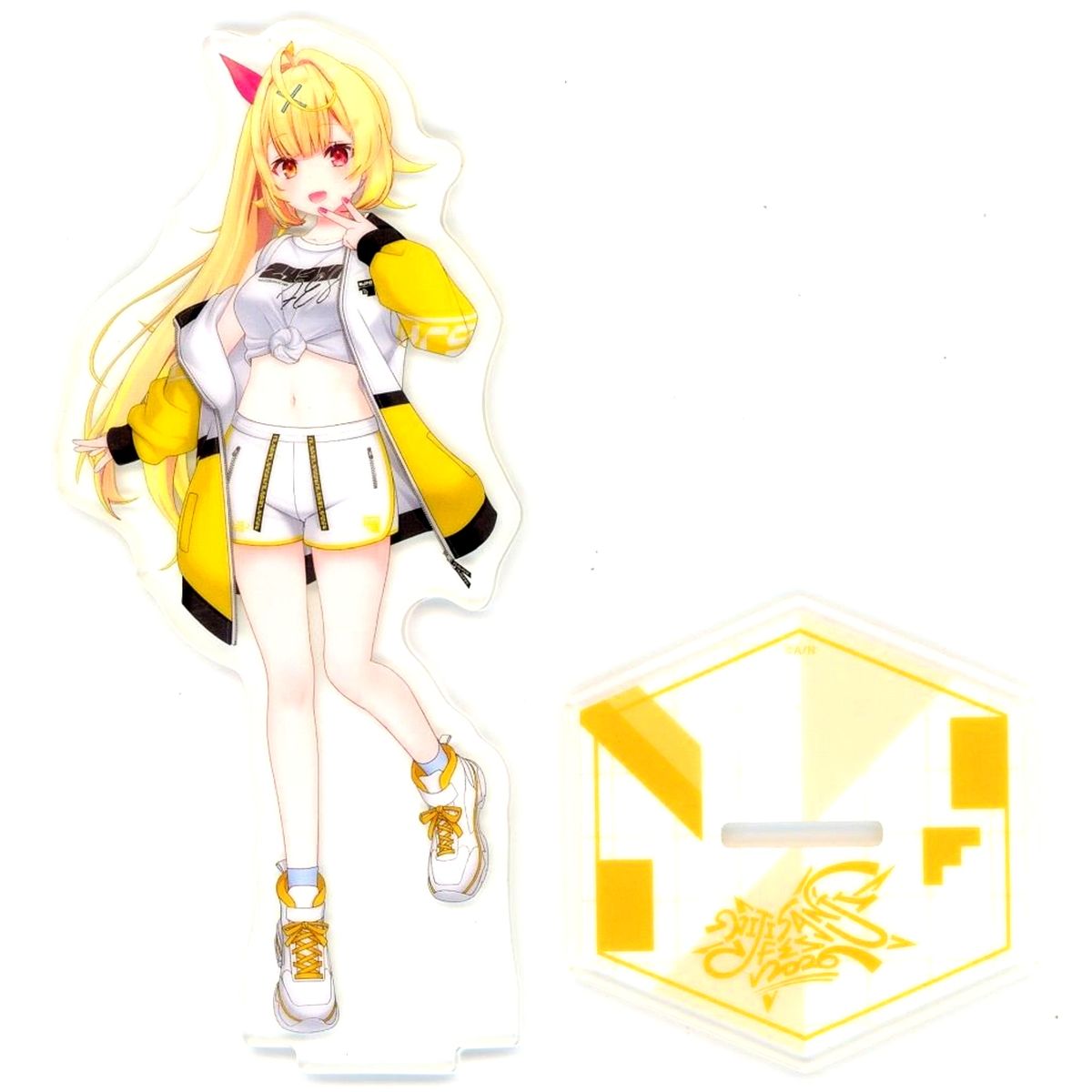 Hoshikawa Sara Virtual YouTuber Nijisanji Class Jersey Acrylic Stand Yellow NIJISANJI Fes 2026 [USED]