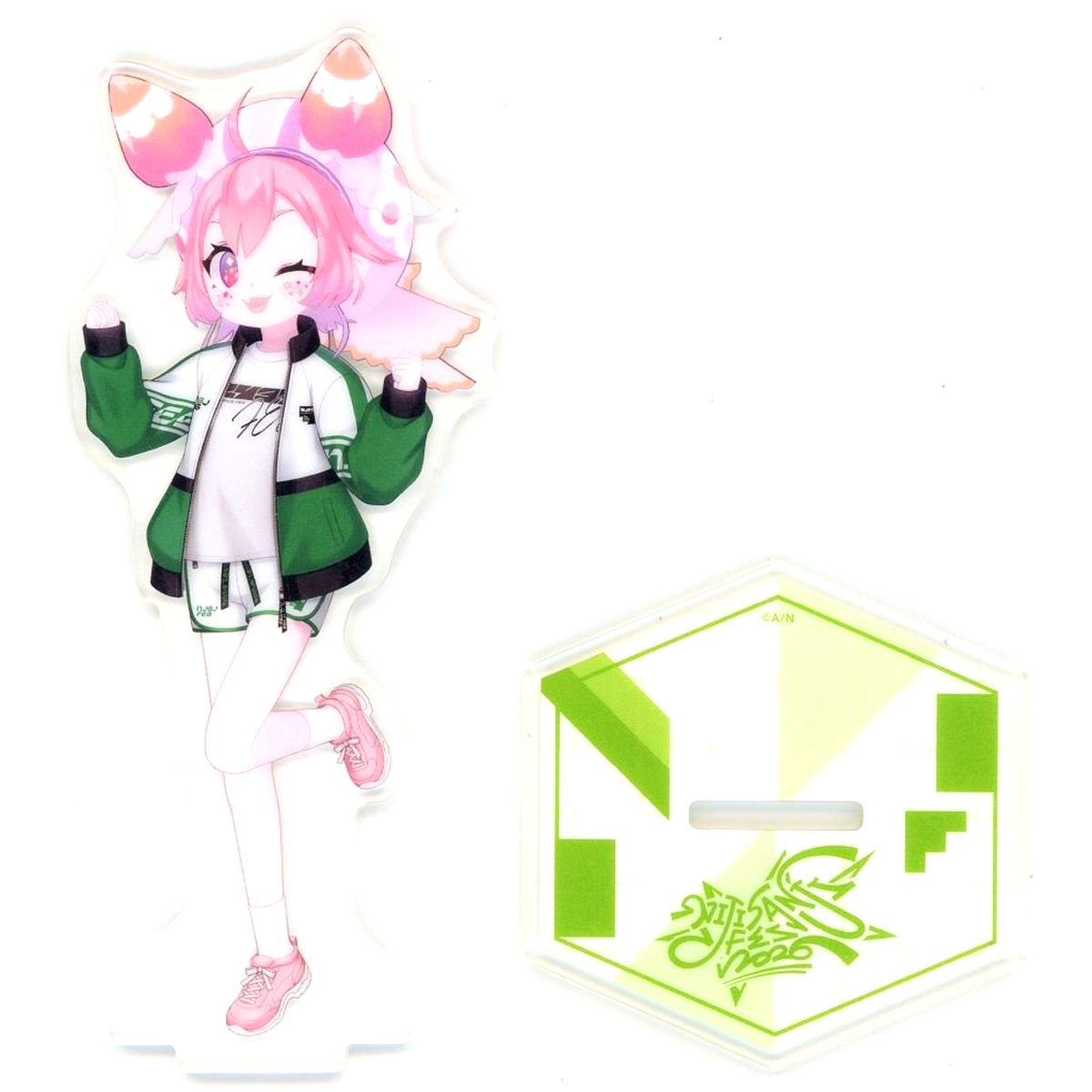 Ushimi Ichigo Class Jersey Acrylic Stand Green Virtual YouTuber Nijisanji NIJISANJI Fes 2026 [USED]