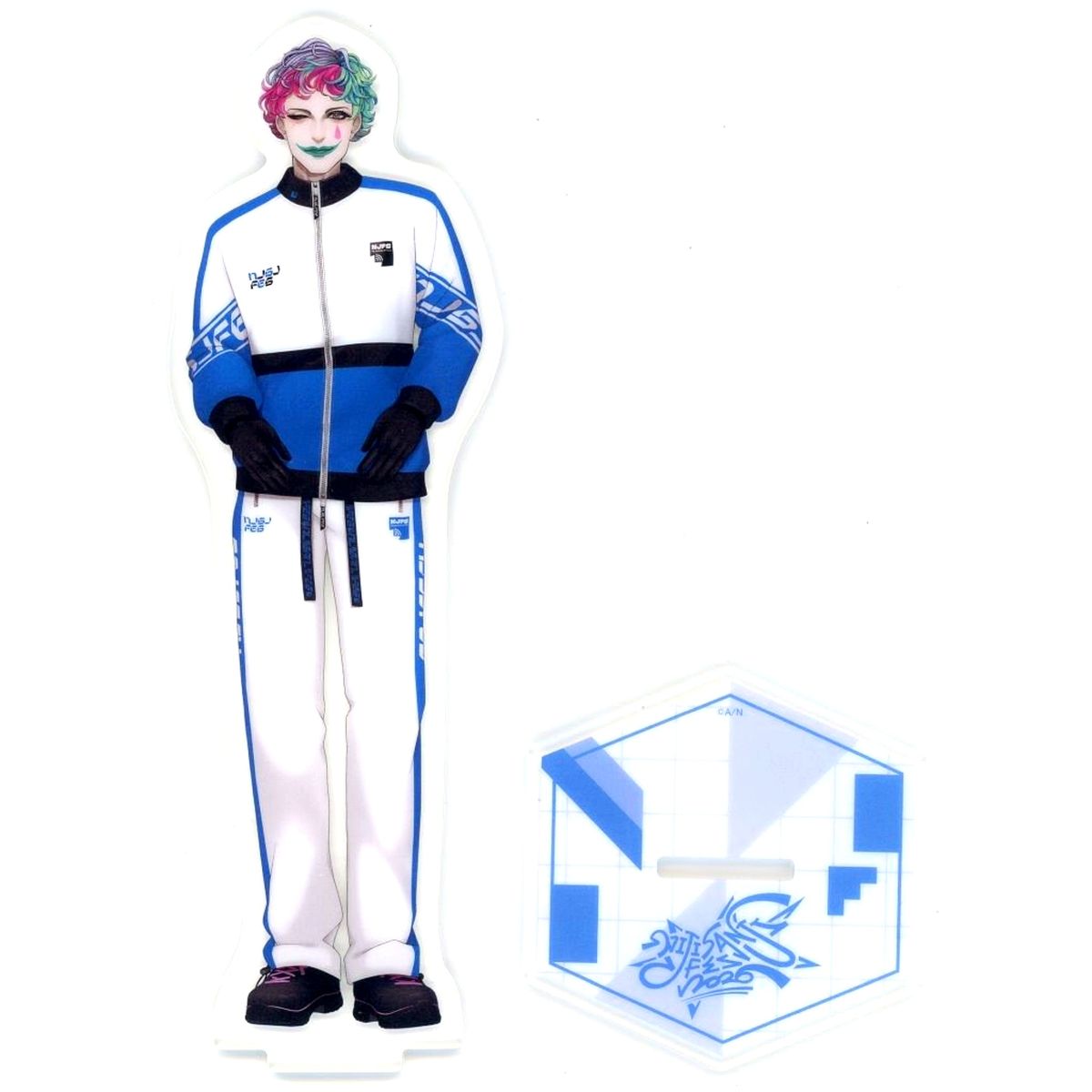 Joe Rikiichi Virtual YouTuber Nijisanji Class Jersey Acrylic Stand Blue NIJISANJI Fes 2026 [USED]