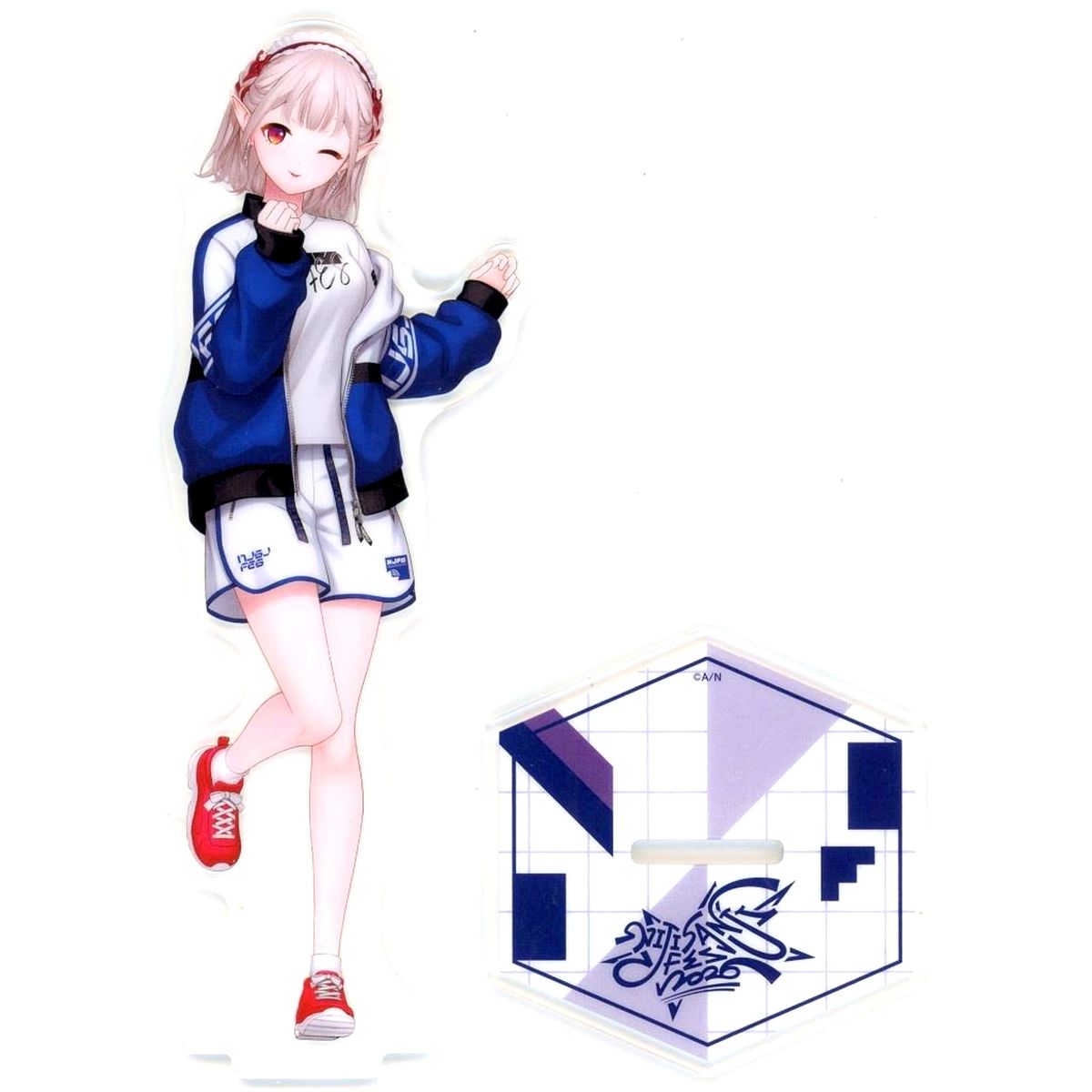 Elu Virtual YouTuber Nijisanji Class Jersey Acrylic Stand Indigo NIJISANJI Fes 2026 [USED]