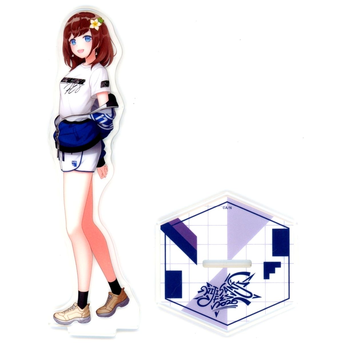 Hana Macchi Virtual YouTuber Nijisanji Class Jersey Acrylic Stand Indigo NIJISANJI Fes 2026 [USED]