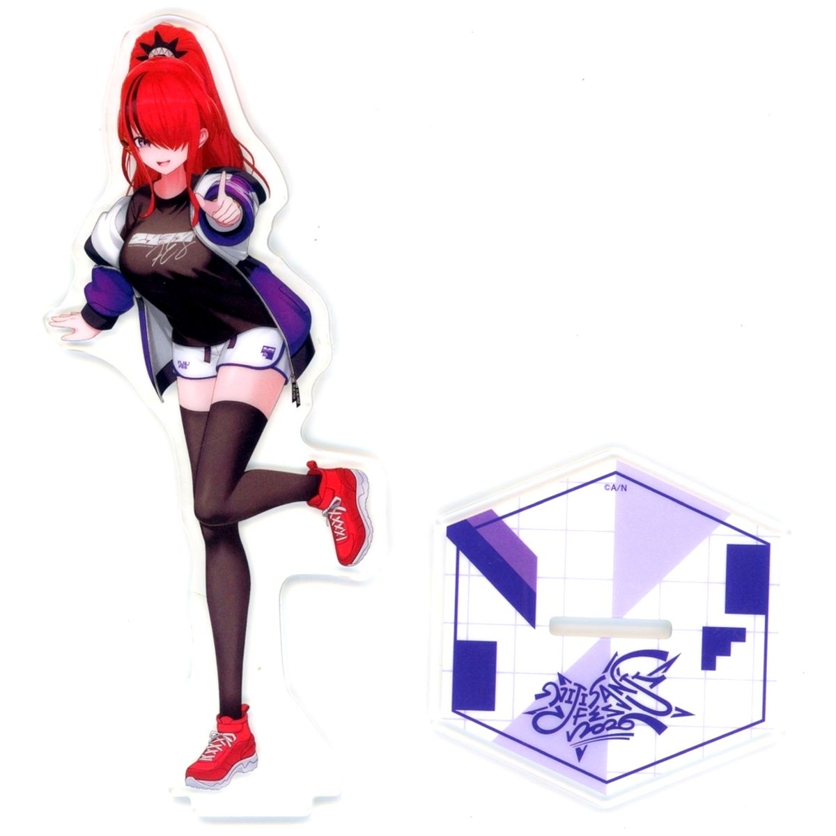 Lain Paterson Virtual YouTuber Nijisanji Class Jersey Acrylic Stand Violet NIJISANJI Fes 2026 [USED]