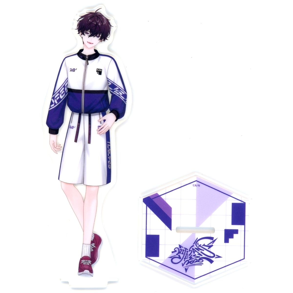 Saiki Ittetsu Class Jersey Acrylic Stand Violet Virtual YouTuber Nijisanji NIJISANJI Fes 2026 [USED]