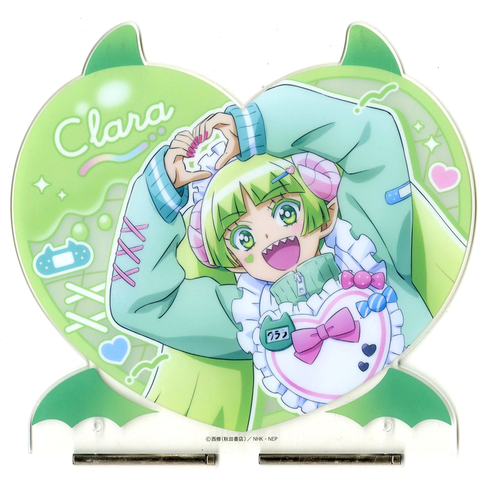 Clara Valac Prize A Heart Acrylic Panel Kamiani Kuji Welcome to Demon School! Iruma-kun Jersey Maid [USED]