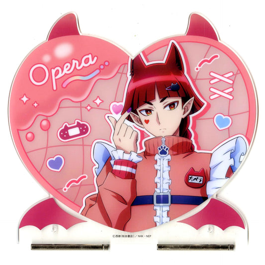 Opera Prize A Heart Acrylic Panel Kamiani Kuji Welcome to Demon School! Iruma-kun Jersey Maid [USED]