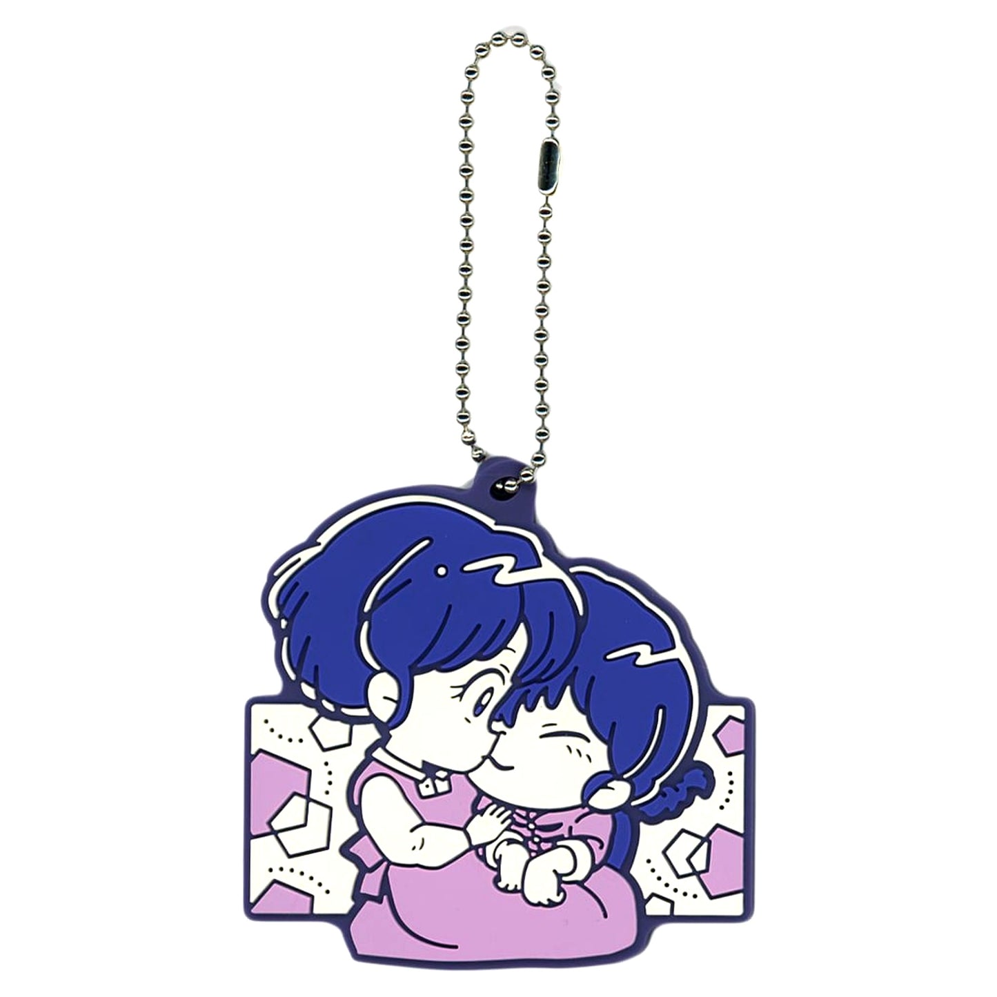Ranma Saotome & Akane Tendo Memorial Rubber Charm Ichiban Kuji TV Anime Ranma 1/2 Part 2 Prize I [USED]