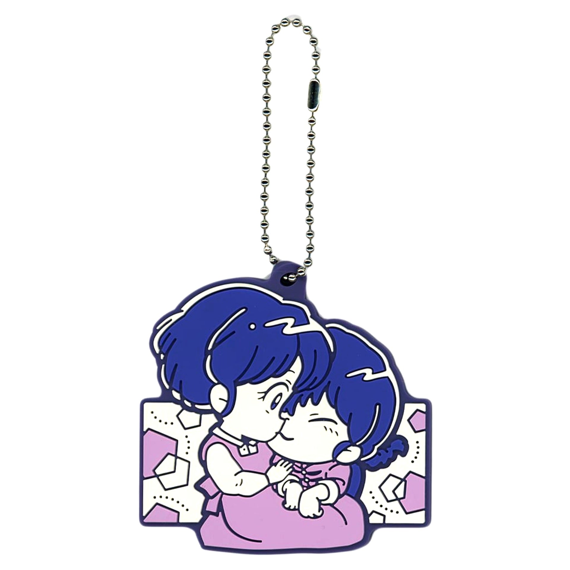 Ranma Saotome & Akane Tendo Memorial Rubber Charm Ichiban Kuji TV Anime Ranma 1/2 Part 2 Prize I [USED]