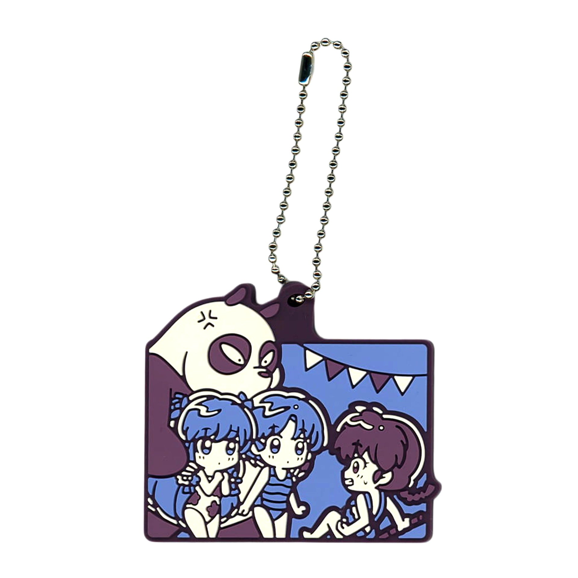 Akane Tendou & Others Ranma 1/2 Ichiban Kuji Part 2 Memorial Rubber Charm Prize I [USED]