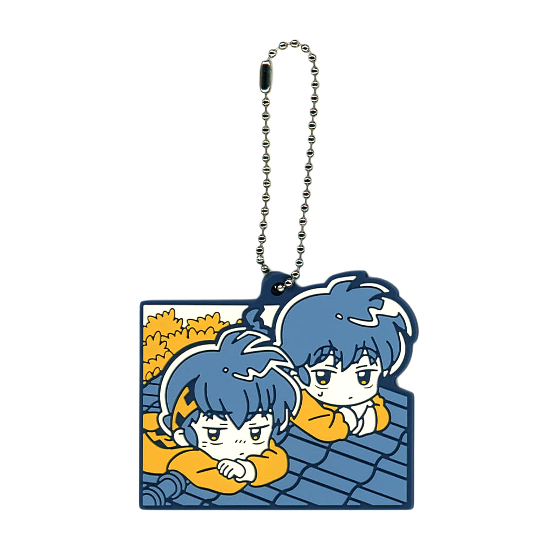 Ranma Saotome Hibiki Ryouga Ranma 1/2 Ichiban Kuji Part 2 Memorial Rubber Charm Prize I [USED]
