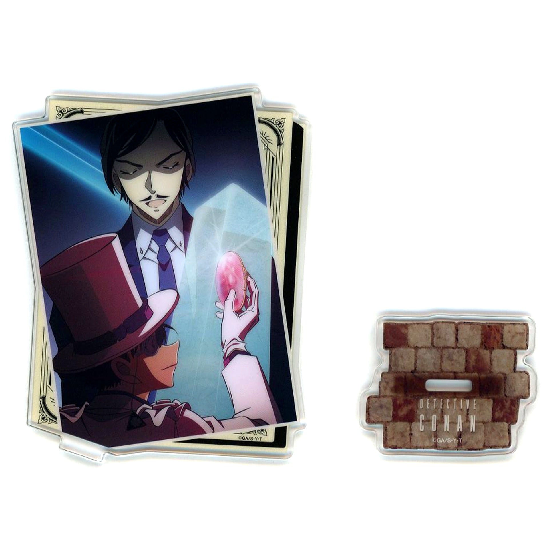 Kaito Kid vs Takaaki H Prize Detective Conan Sega Lucky Kuji Targeted Lips Memorial Cut FILE.3 Acrylic Stand [USED]