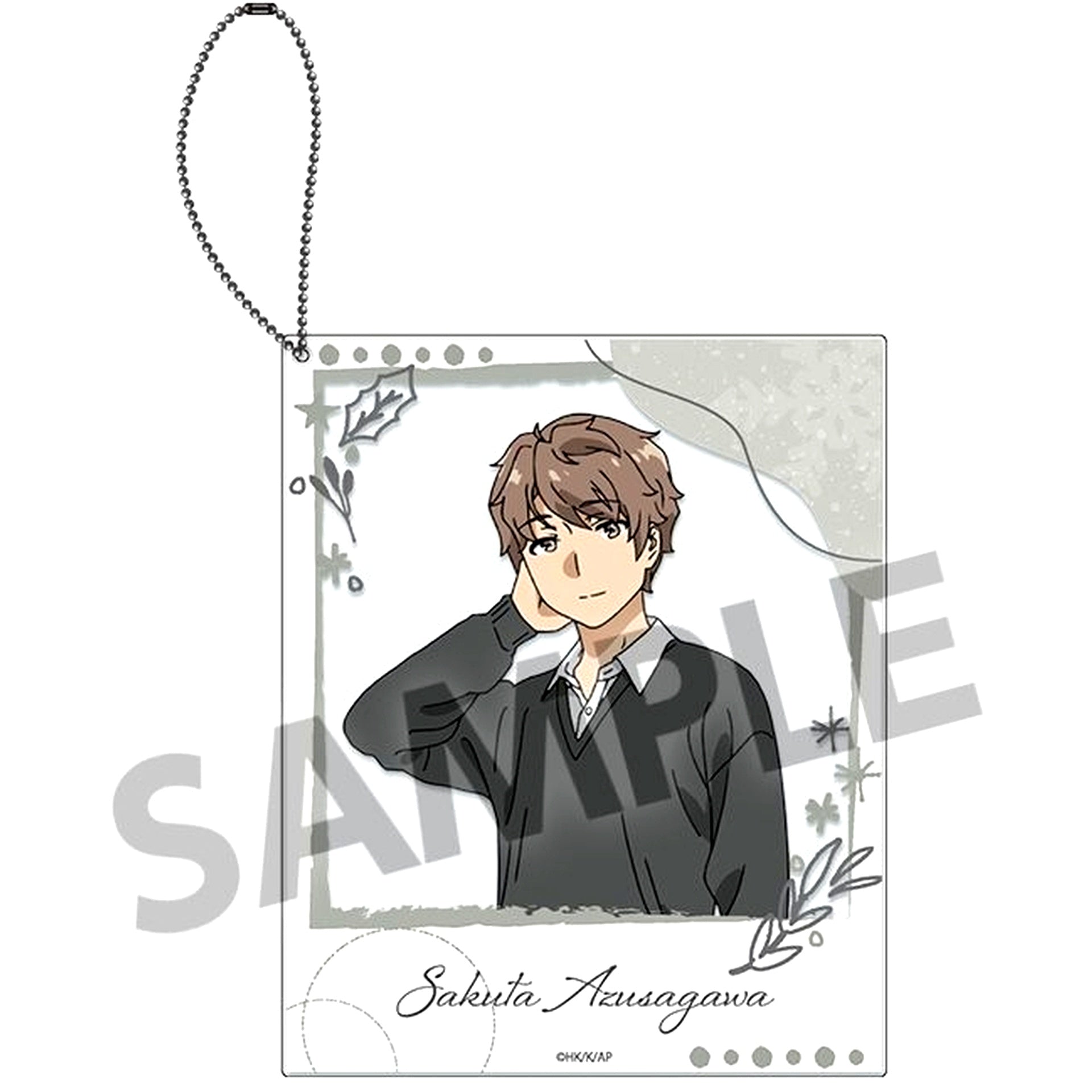 Sakuta Azusagawa Polaroid-Style Acrylic Keychain Rascal Does Not Dream of Santa Claus [USED]
