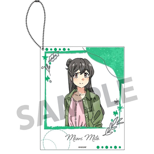 Miori Mito Polaroid-Style Acrylic Keychain Rascal Does Not Dream of Santa Claus [USED]