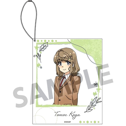 Tomoe Koga Polaroid-Style Acrylic Keychain Rascal Does Not Dream of Santa Claus [USED]