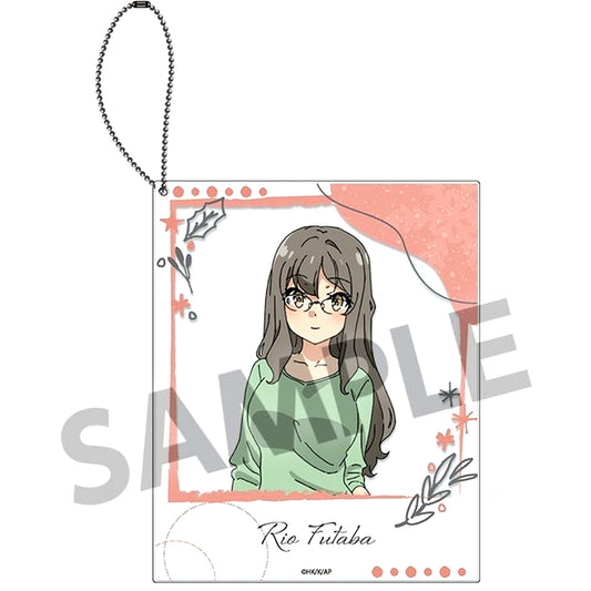 Rio Futaba Polaroid-Style Acrylic Keychain Rascal Does Not Dream of Santa Claus [USED]
