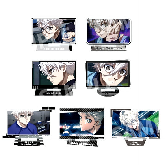 Set of 7 Seishiro Nagi Blue Lock Dakesta Only Trading Acrylic Stand [USED]
