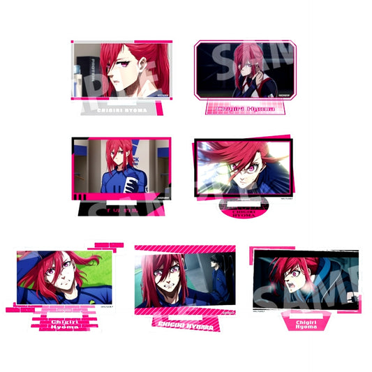 Set of 7 Hyoma Chigiri Blue Lock Dakesta Only Trading Acrylic Stand [USED]