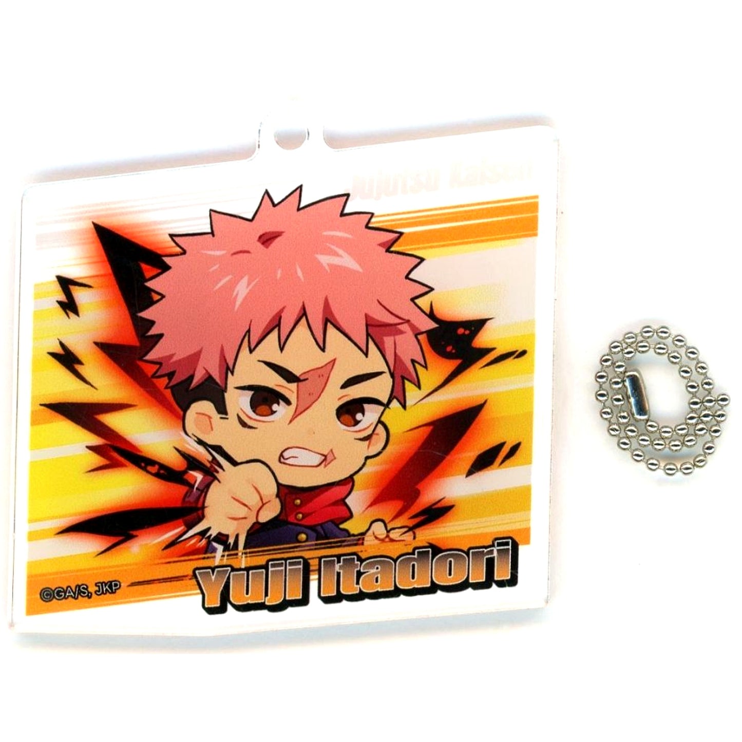Yuji Itadori A Acrylic Keychain Marukuji Jujutsu Kaisen Battle Mode Medium Luck 1 [USED]