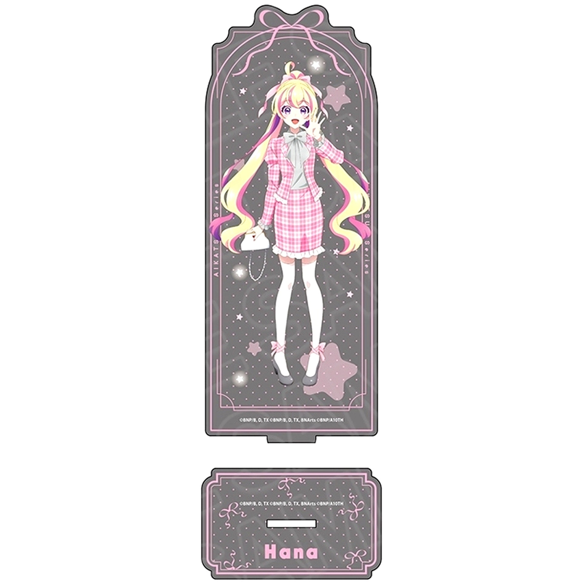 Hana Pink x Gray Ver. Glittering Acrylic Stand Aikatsu! Series [USED]