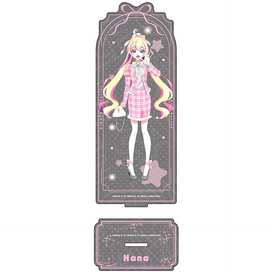 Hana Pink x Gray Ver. Glittering Acrylic Stand Aikatsu! Series [USED]